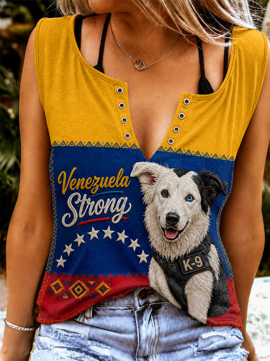 Women's Venezuela Hero Dog Tsunami Patriotic Dog Lover Vest