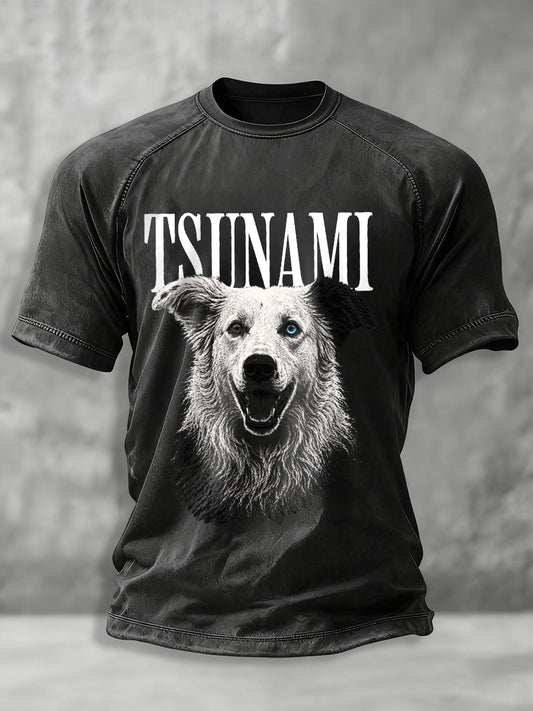 Men's Venezuela Hero Dog Tsunami Patriotic Dog Lover T-Shirt