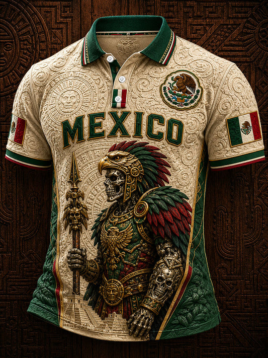 Men's Mexico Mexican Independence Day Art Printed Casual Tops