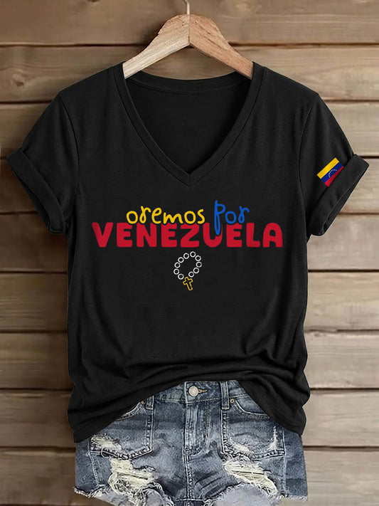 Women's Venezuela Strong Print T-Shirt