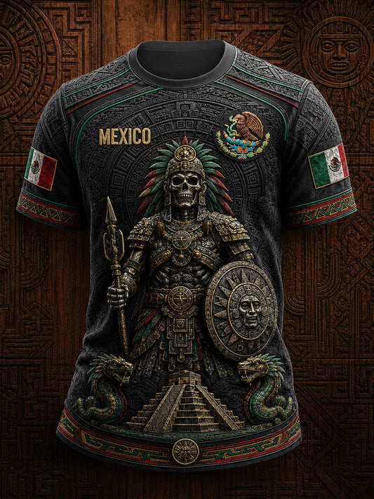 Men's Mexico Mexican Independence Day Art Printed T-shirt
