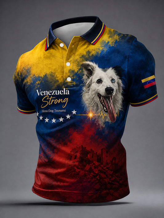 Men's Venezuela Hero Dog Tsunami Patriotic Dog Lover Shirt