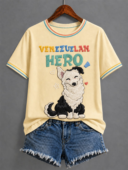 Women's Venezuela Hero Dog Tsunami Patriotic Dog Lover T-Shirt