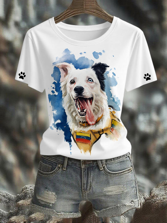 Women's Venezuela Hero Dog Tsunami Patriotic Dog Lover T-Shirt