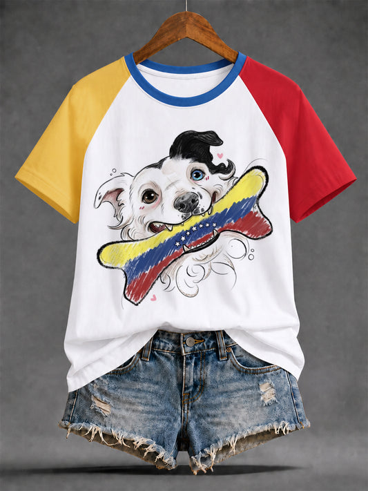 Women's Venezuela Hero Dog Tsunami Patriotic Dog Lover T-Shirt