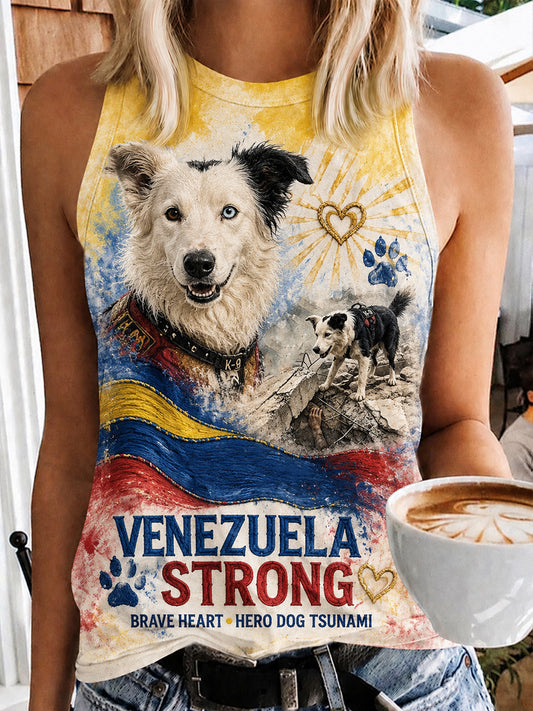 Women's Venezuela Hero Dog Tsunami Patriotic Dog Lover Vest