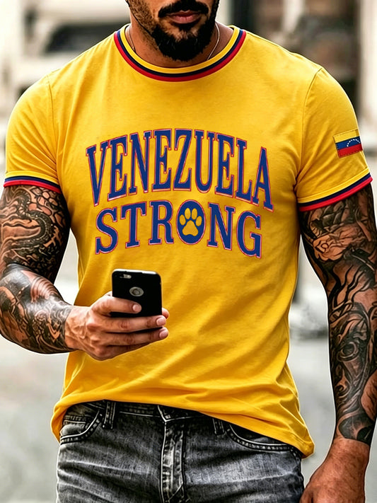 Men's Venezuela Hero Dog Tsunami Patriotic Dog Lover T-Shirt