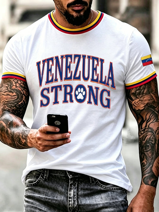 Men's Venezuela Hero Dog Tsunami Patriotic Dog Lover T-Shirt
