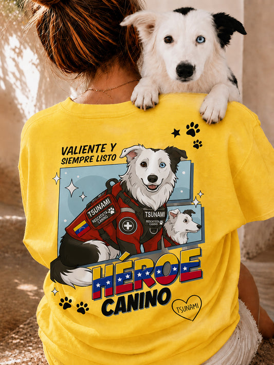 Women's Venezuela Hero Dog Tsunami Patriotic Dog Lover T-Shirt