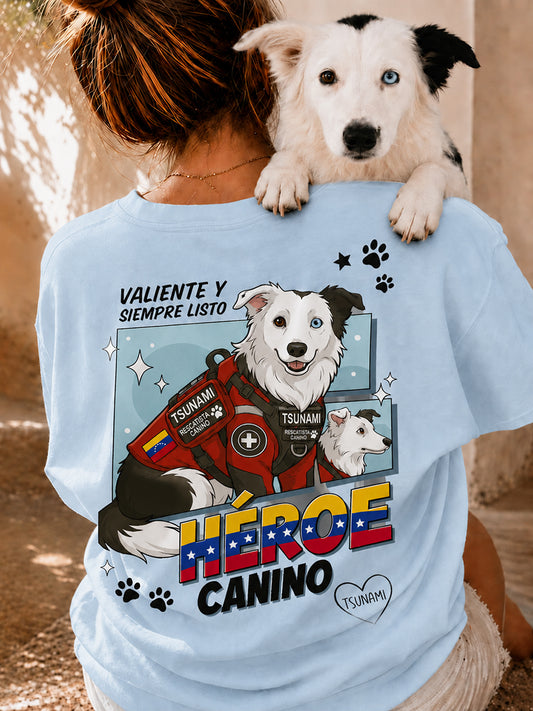 Women's Venezuela Hero Dog Tsunami Patriotic Dog Lover T-Shirt