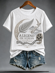 Women's Rip NZ Jurassic Legend Printed short-sleeved T-shirt