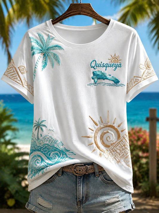 Women's Dominican Quisqueya Printed T-shirt