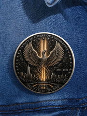 Unisex 9/11 25th Anniversary We Will Never Forget Brooch