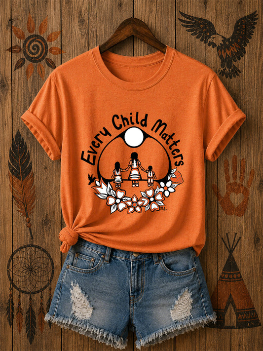 Women's Every Child Matters Printed Casual T-Shirt