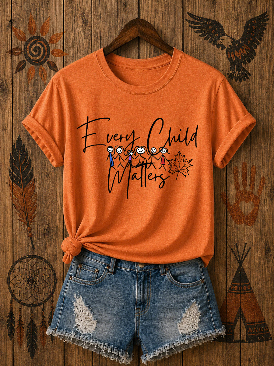 Women's Every Child Matters Printed Casual T-Shirt