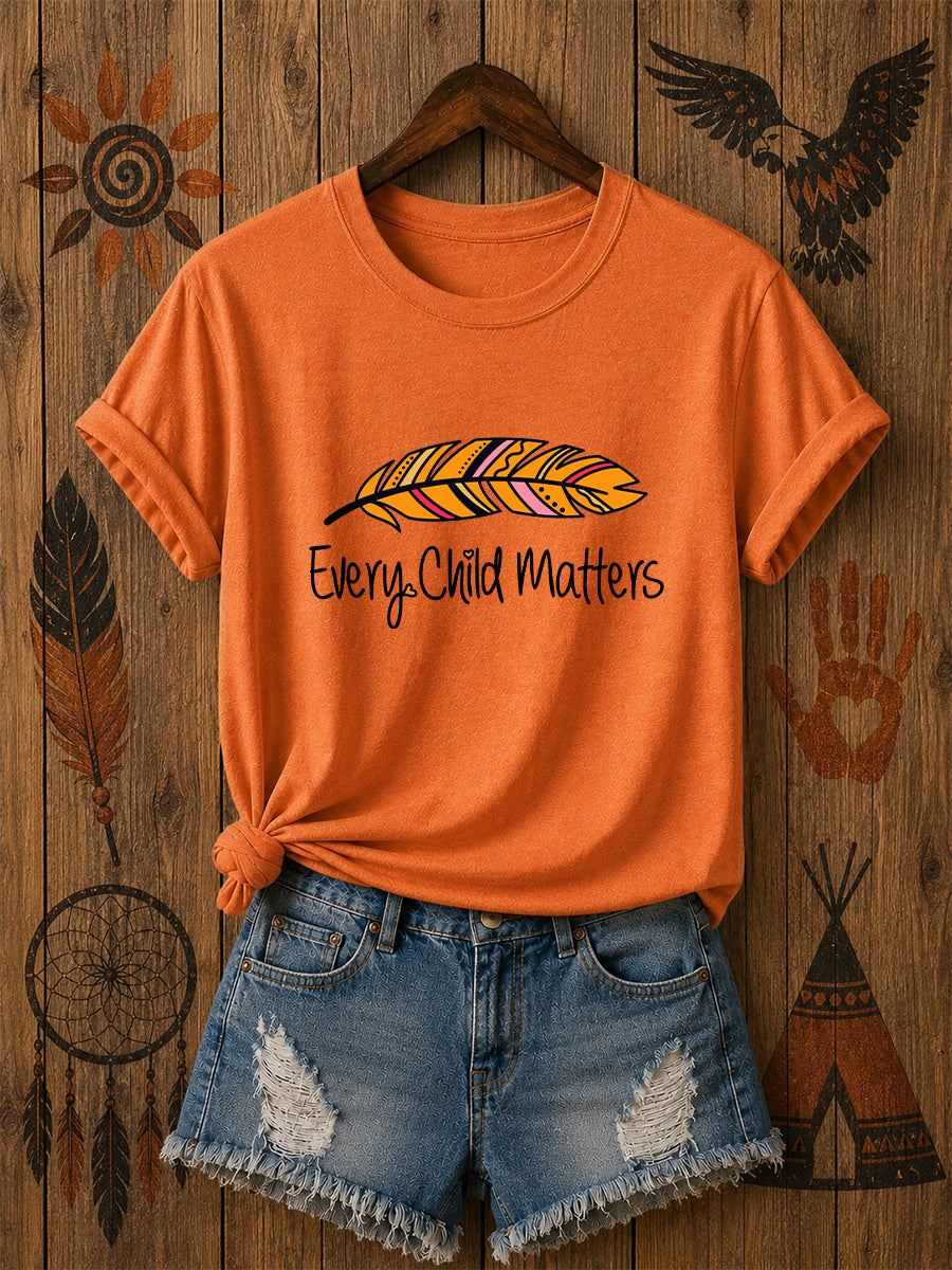 Women's Every Child Matters Printed Casual T-Shirt