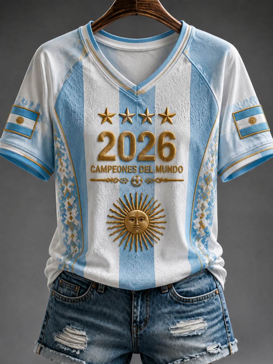 Women's 2026 Argentina Title Defense Commemorative T-shirt