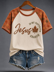 Women's Jesus Is My Favorite Season T-shirt