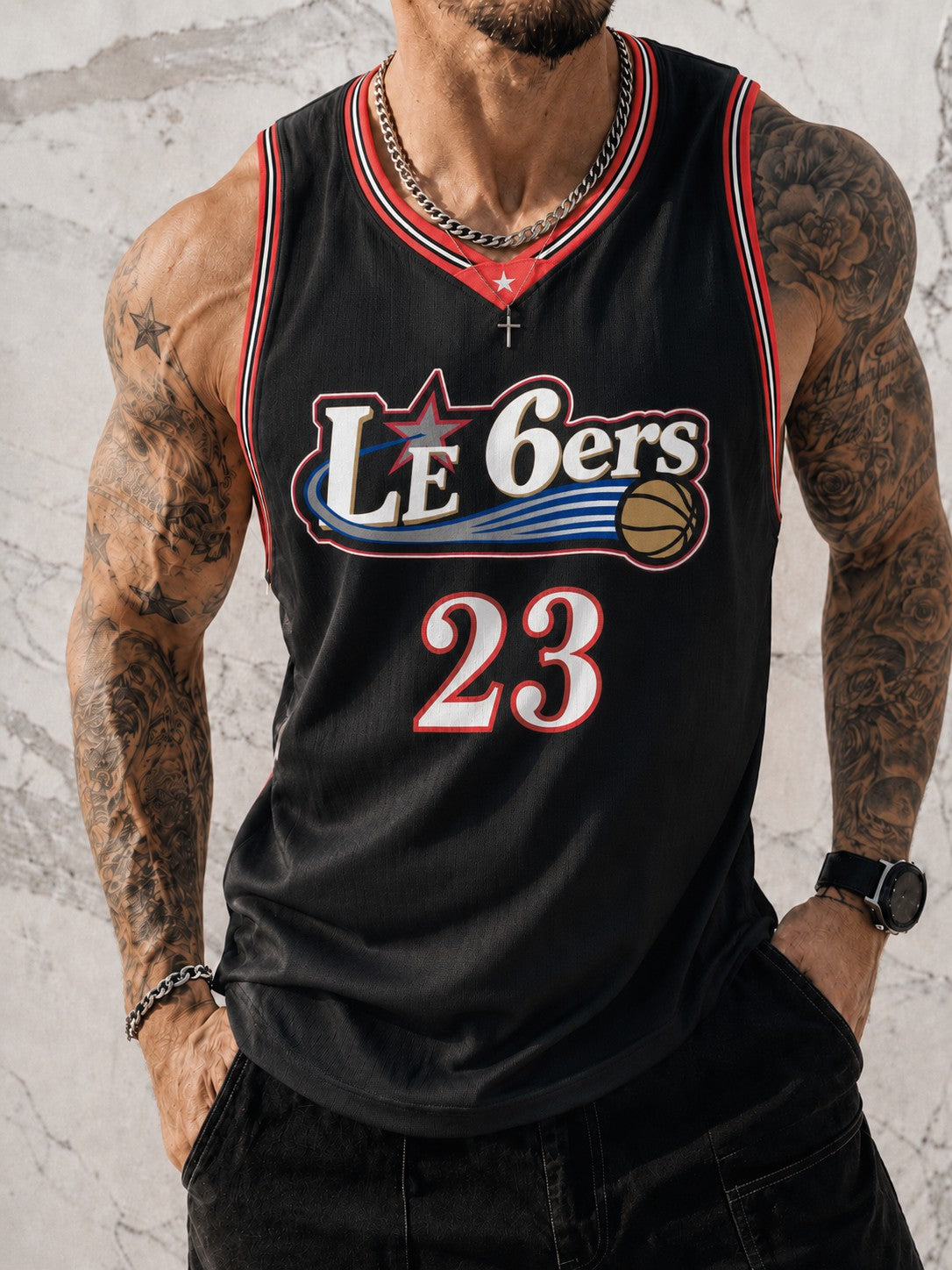 Men's Basketball 23 Printed Racket Vest