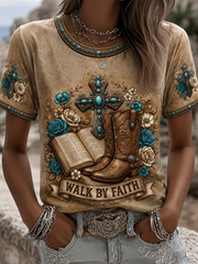 Women's Walk By Faith Short-sleeved T-shirt