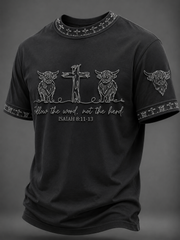 Men's Follow The Word Not The Herd Short Sleeves T-shirt