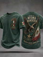 Men's Mexico Independence Day Art Printed T-shirt