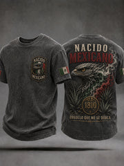 Men's Mexico Independence Day Art Printed T-shirt