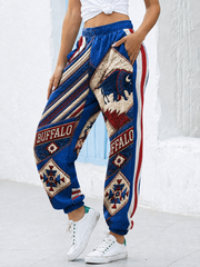 Women's Football Lover Bulls BUF Art Printed Sweatpants