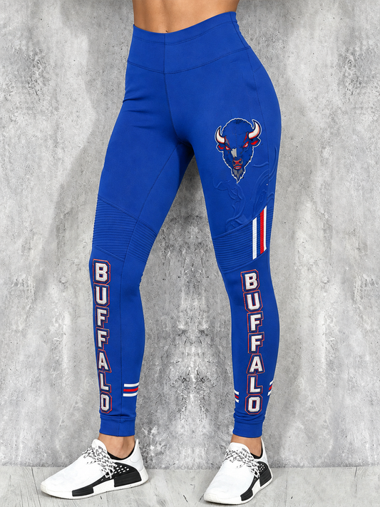 Women's Football Lover Bulls BUF Art Printed bottoms