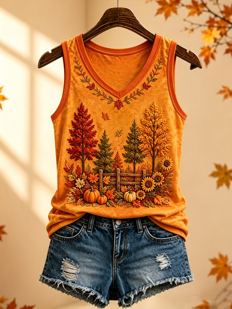 Women's Fall Printed Vests