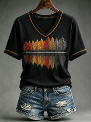 Women's Autumn Forest Short-sleeved T-shirt