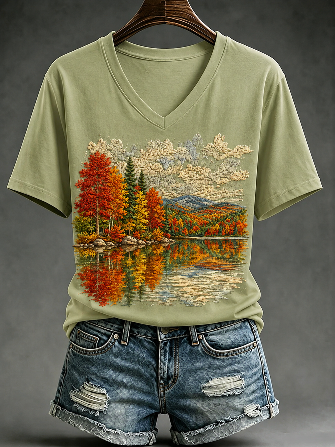 Women's Fall Short-sleeved T-shirt
