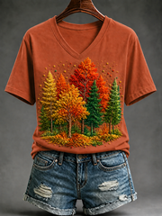 Women's Fall Short-sleeved T-shirt