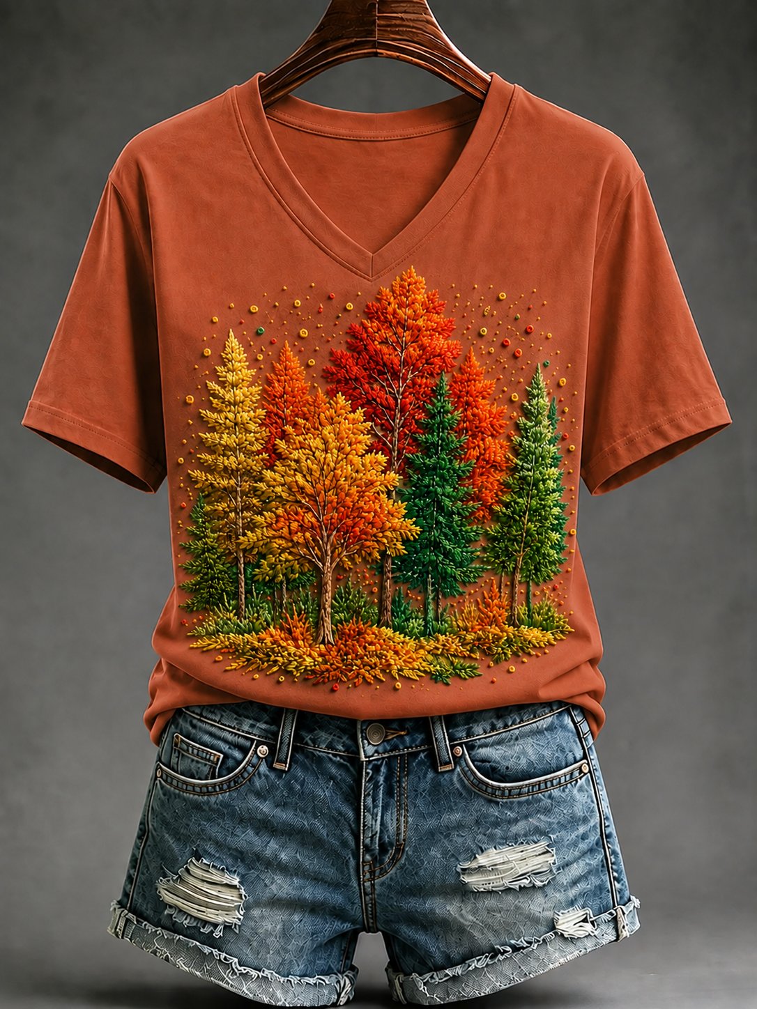 Women's Fall Short-sleeved T-shirt