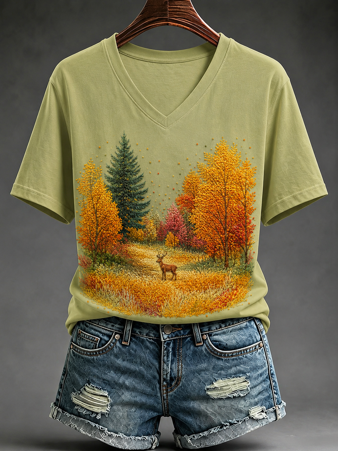 Women's Fall Short-sleeved T-shirt