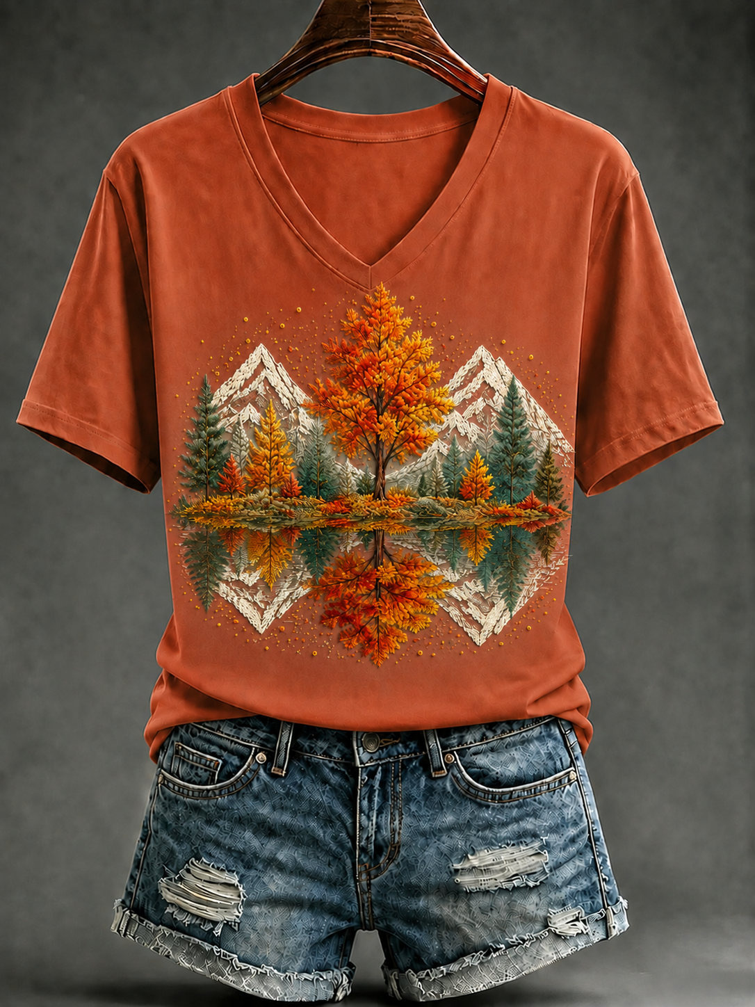 Women's Fall Short-sleeved T-shirt