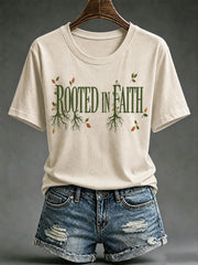 Women's Rooted In Faith Short-sleeved T-shirt
