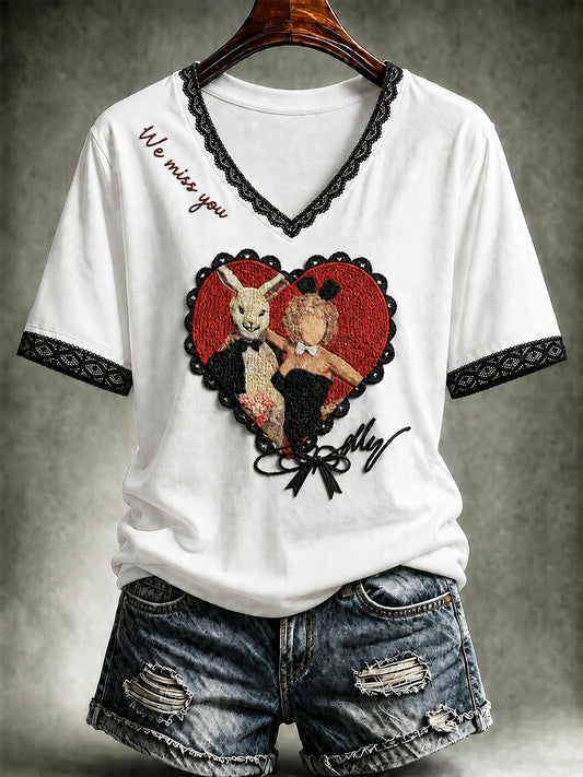 Women's Rip Country Music Lover Queen of Country Printed T-shirt