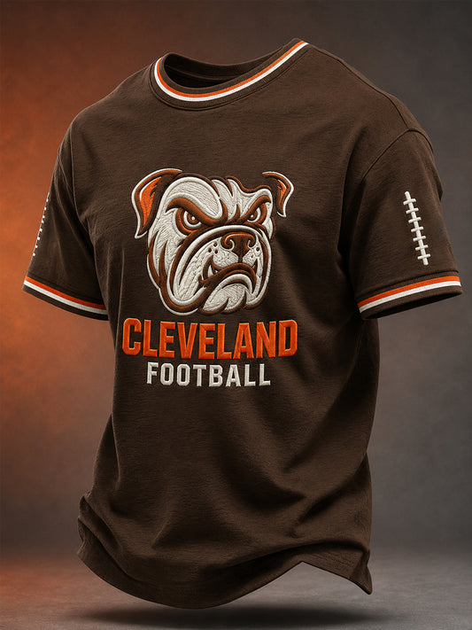 Men's Cleveland Football Gameday Gift For Football Fans Casual Tee