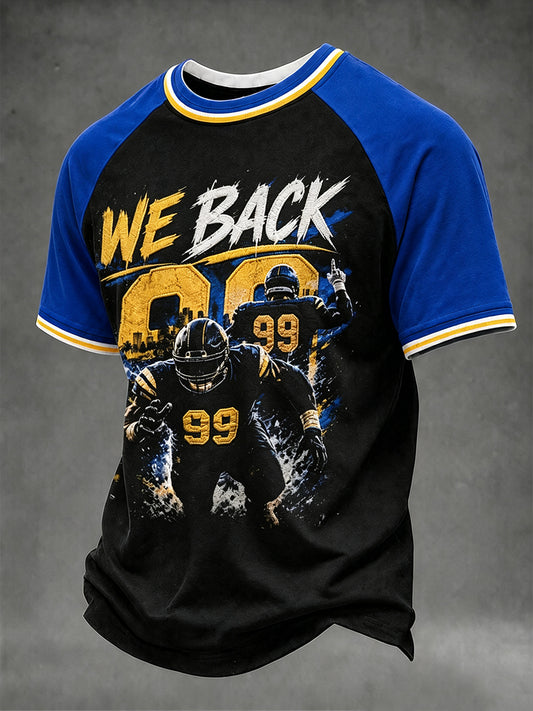 Men's Football Fan Print short sleeve t-shirt