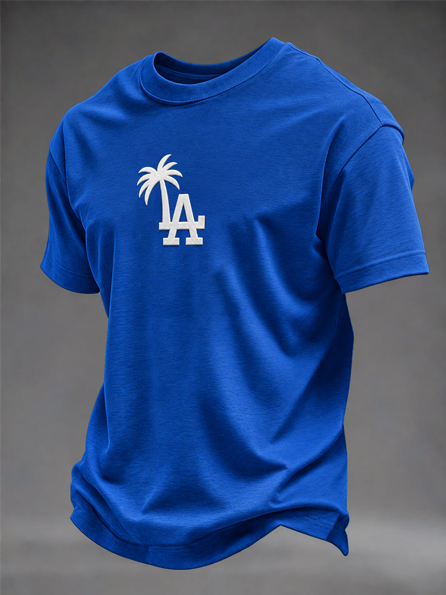 Men's American baseball Printed T-shirt