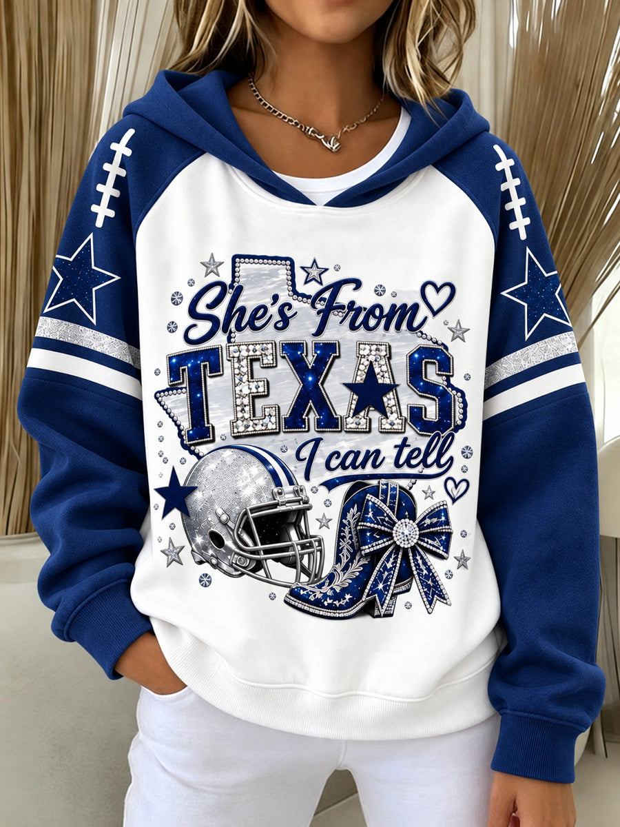 Women's Football Gameday Gift For Football Fans Casual Long Sleeve Shirt