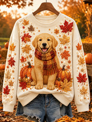 Women's Autumn Animals Print Sweatshirt