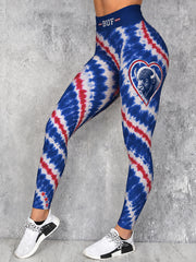 Women's Football Lover BUF Art Printed Leggings
