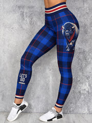 Women's Football Lover BUF Art Printed Leggings