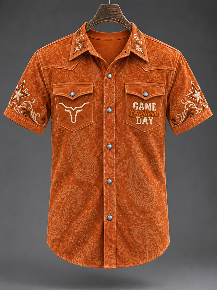 Men's Football Game Day Casual Shirt