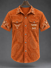 Men's Football Game Day Casual Shirt