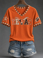Women's Football Game Day Casual T-Shirt