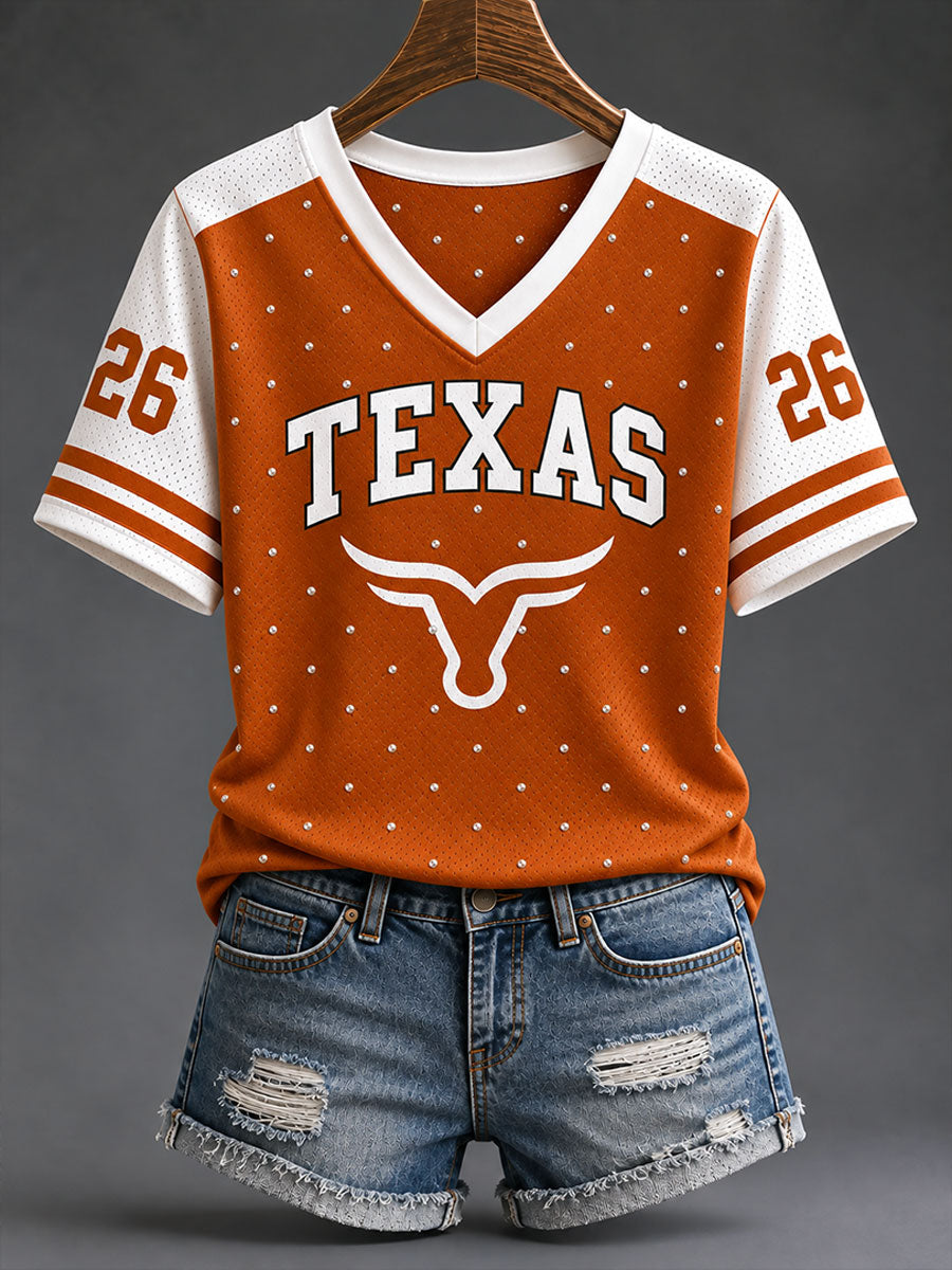 Women's Football Game Day Casual T-Shirt