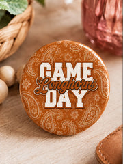 Football Game Day 5.8cm Element Badge Pin – Unique Graphic Metal Button